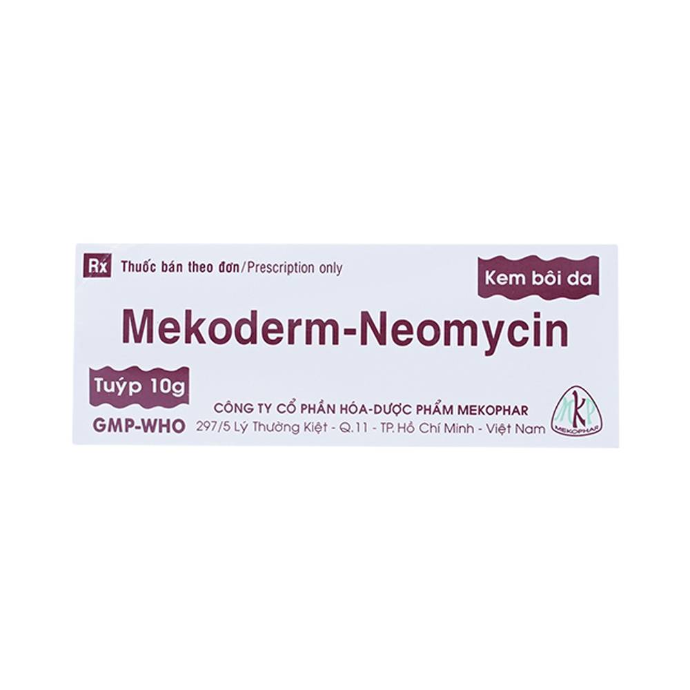 Kem bôi da Mekoderm-Neomycin Mekophar điều trị chàm, vẩy nến, viêm da tiếp xúc (10g) 