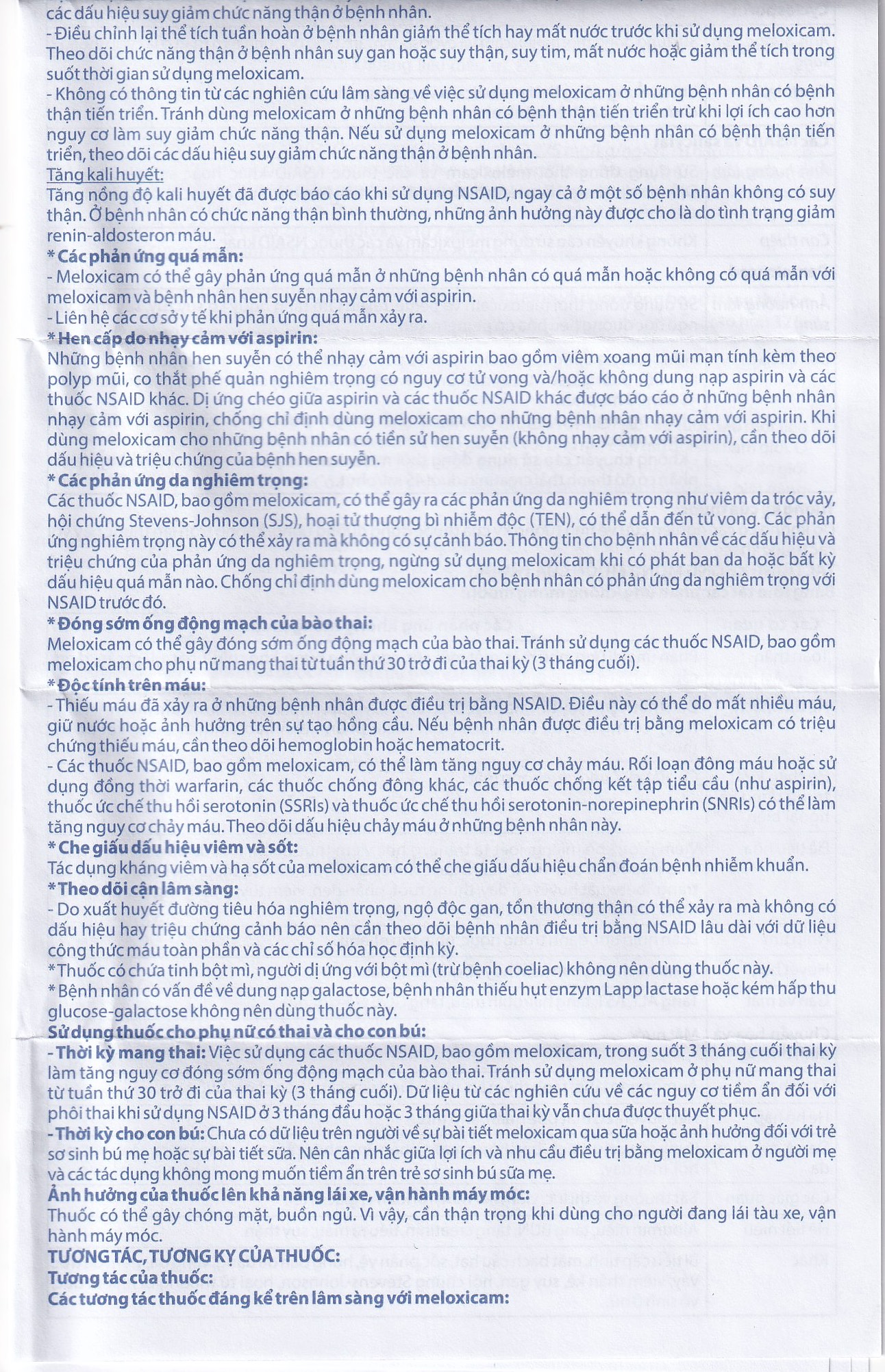 Thuốc Meloxicam 7.5mg điều trị viêm xương khớp, viêm cột sống (2 vỉ x 10 viên)