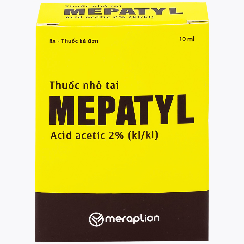 Thuốc nhỏ tai Mepatyl 10ml Merap điều trị nhiễm khuẩn của ống tai ngoài