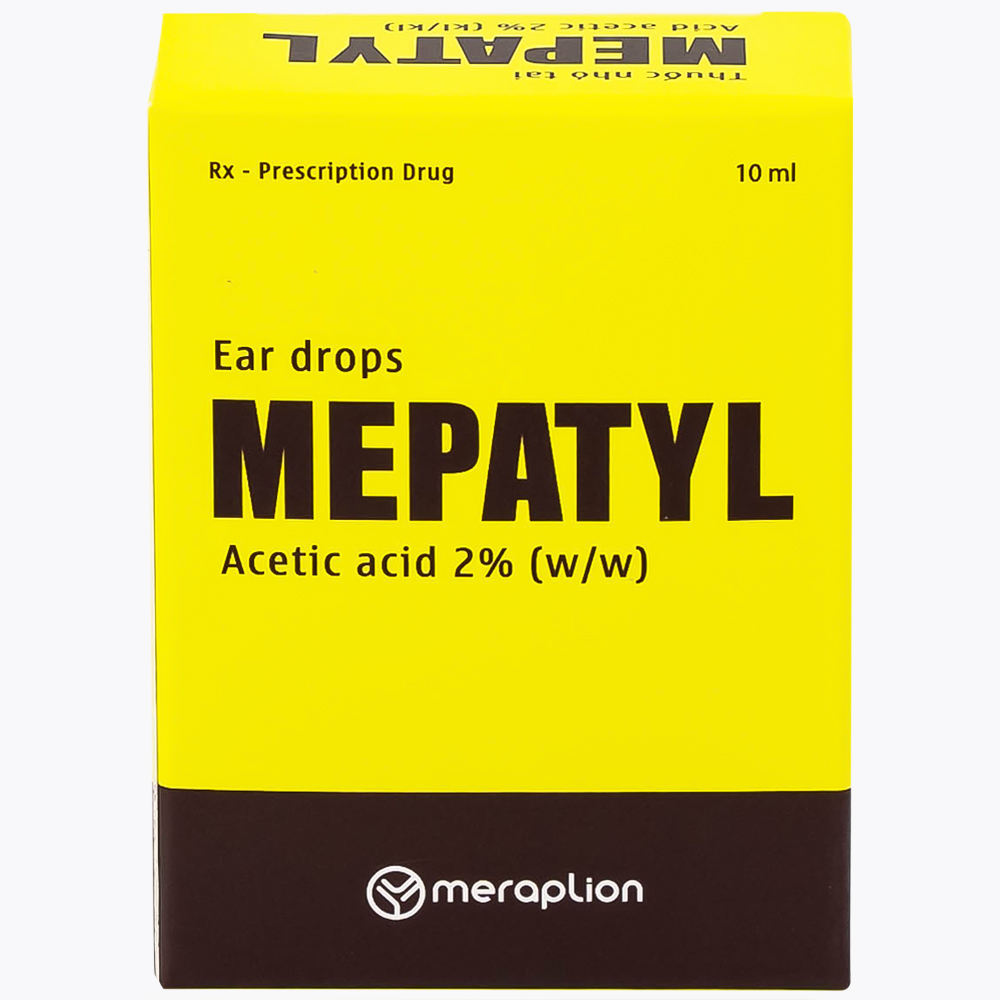 Thuốc nhỏ tai Mepatyl 10ml Merap điều trị nhiễm khuẩn của ống tai ngoài
