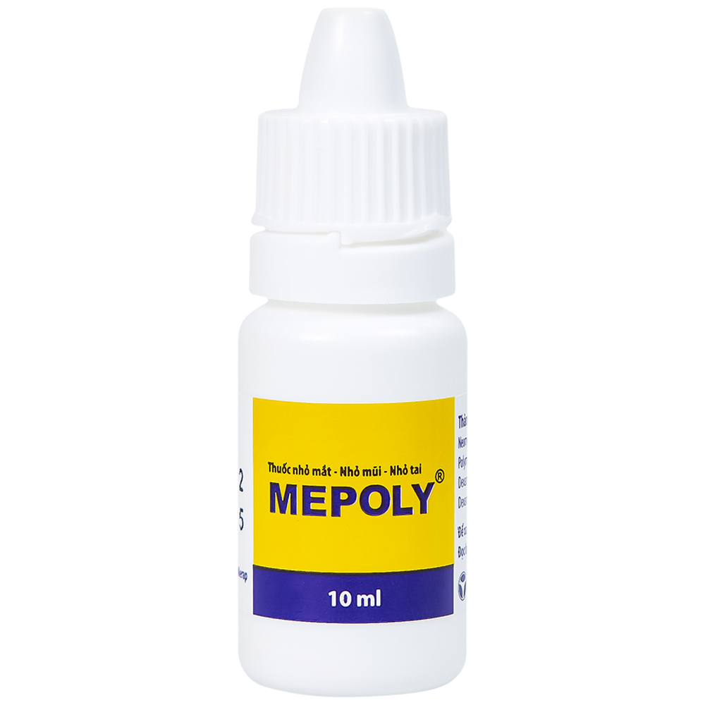 Thuốc Mepoly Merap dùng cho viêm kết mạc, mi mắt, viêm mũi, viêm tai (10ml)