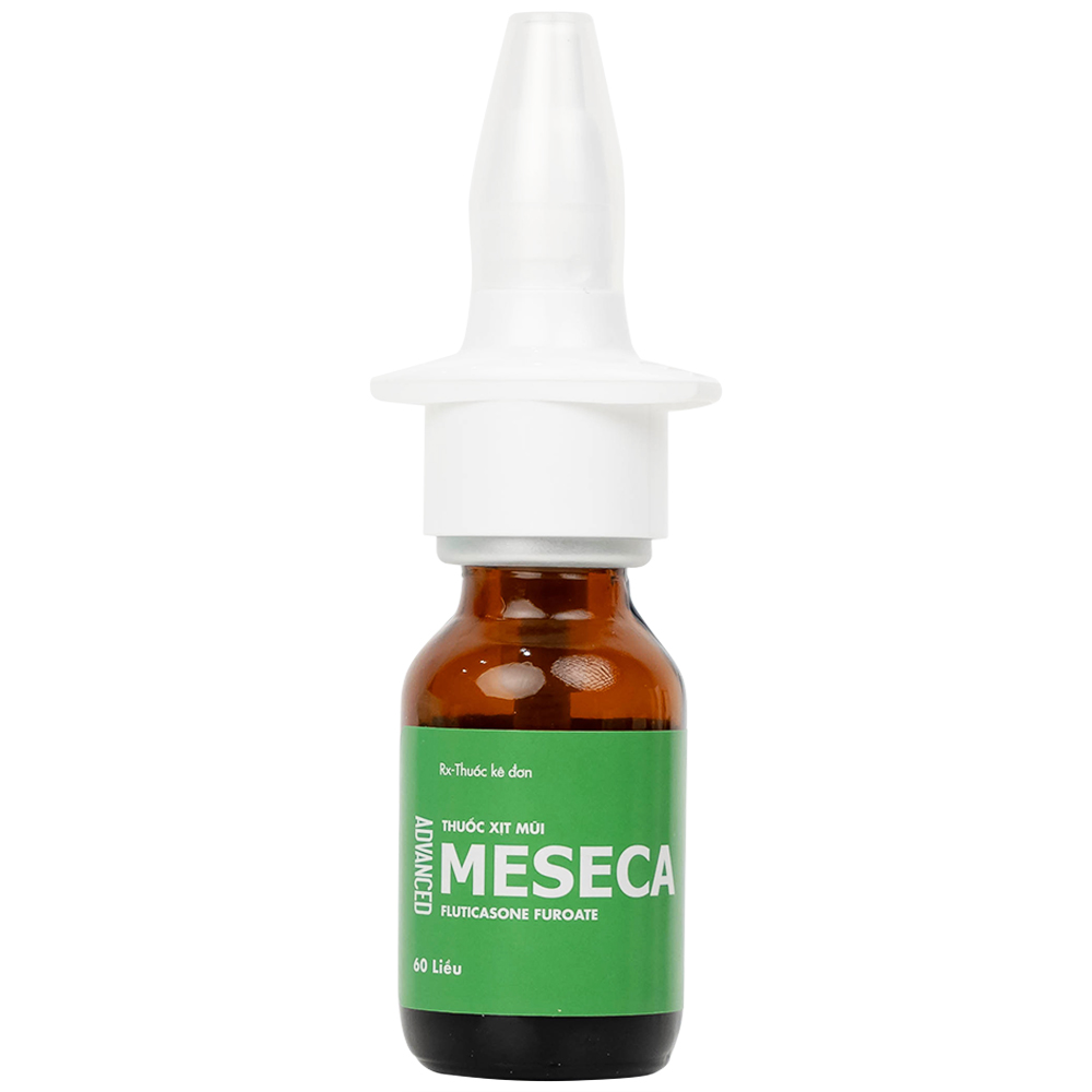 Thuốc xịt mũi Meseca Advanced Merap điều trị các triệu chứng chảy nước mũi, sung huyết mũi, ngứa mũi (60 liều)