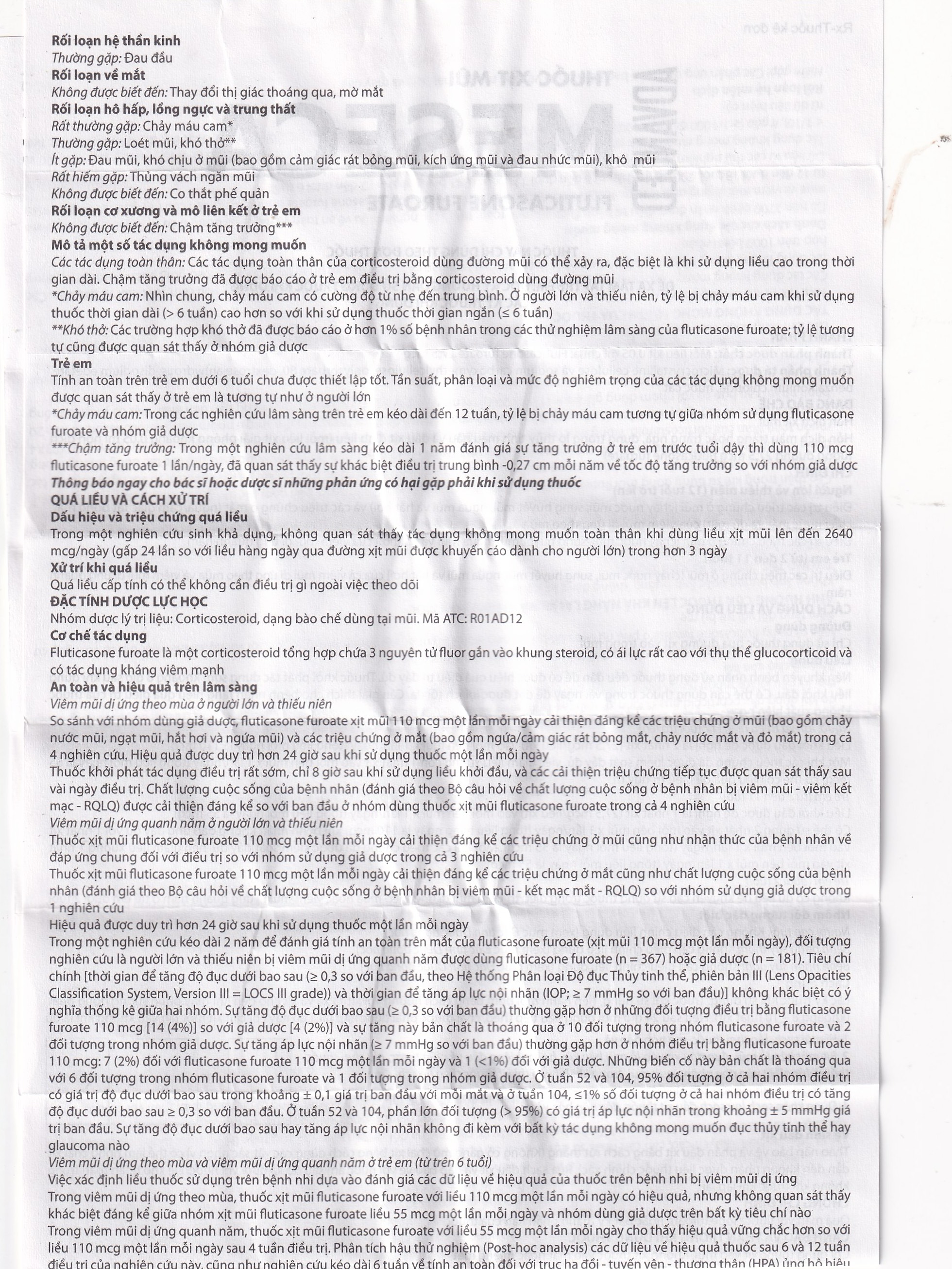 Thuốc xịt mũi Meseca Advanced Merap điều trị các triệu chứng chảy nước mũi, sung huyết mũi, ngứa mũi (60 liều)