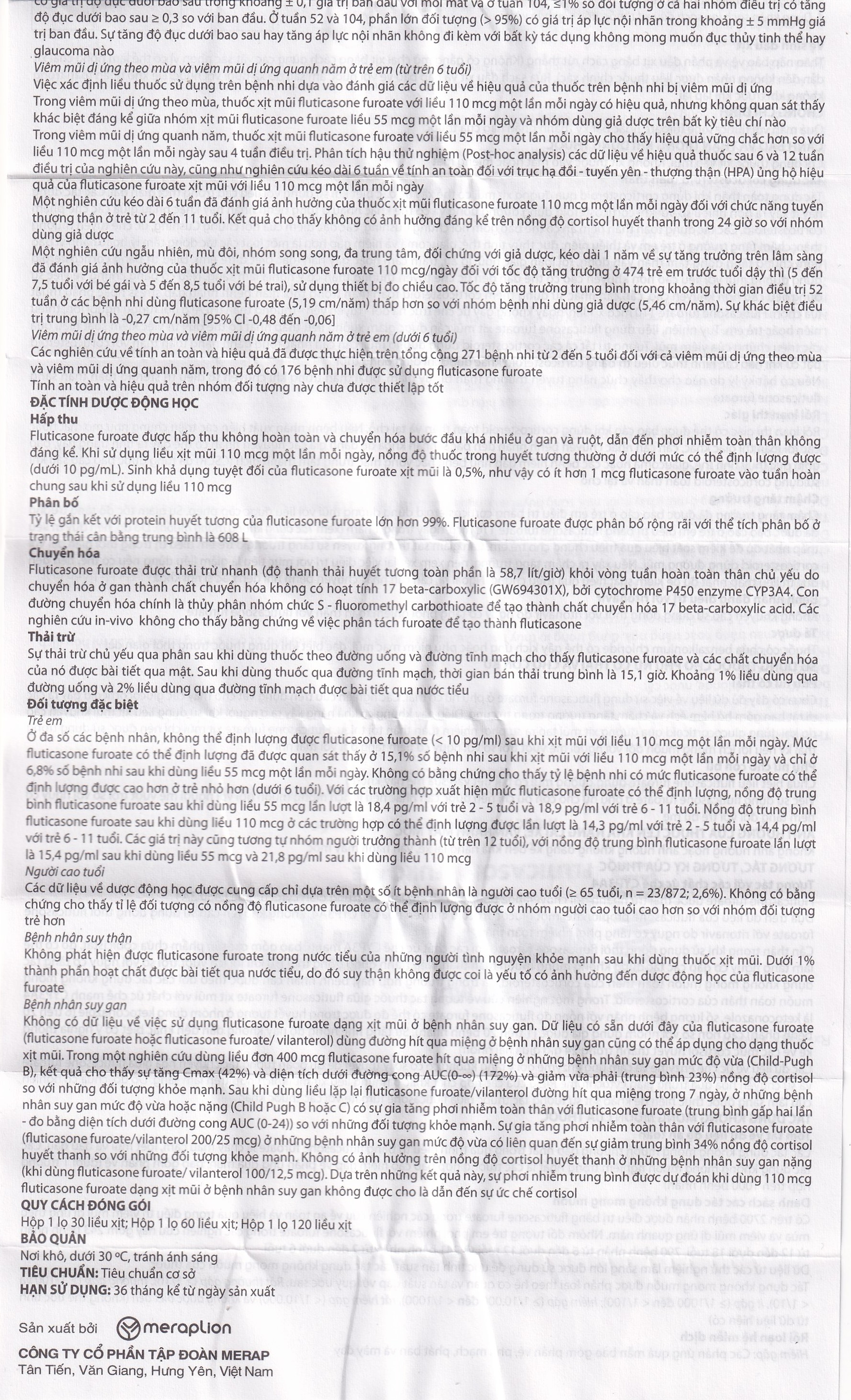 Thuốc xịt mũi Meseca Advanced Merap điều trị các triệu chứng chảy nước mũi, sung huyết mũi, ngứa mũi (60 liều)