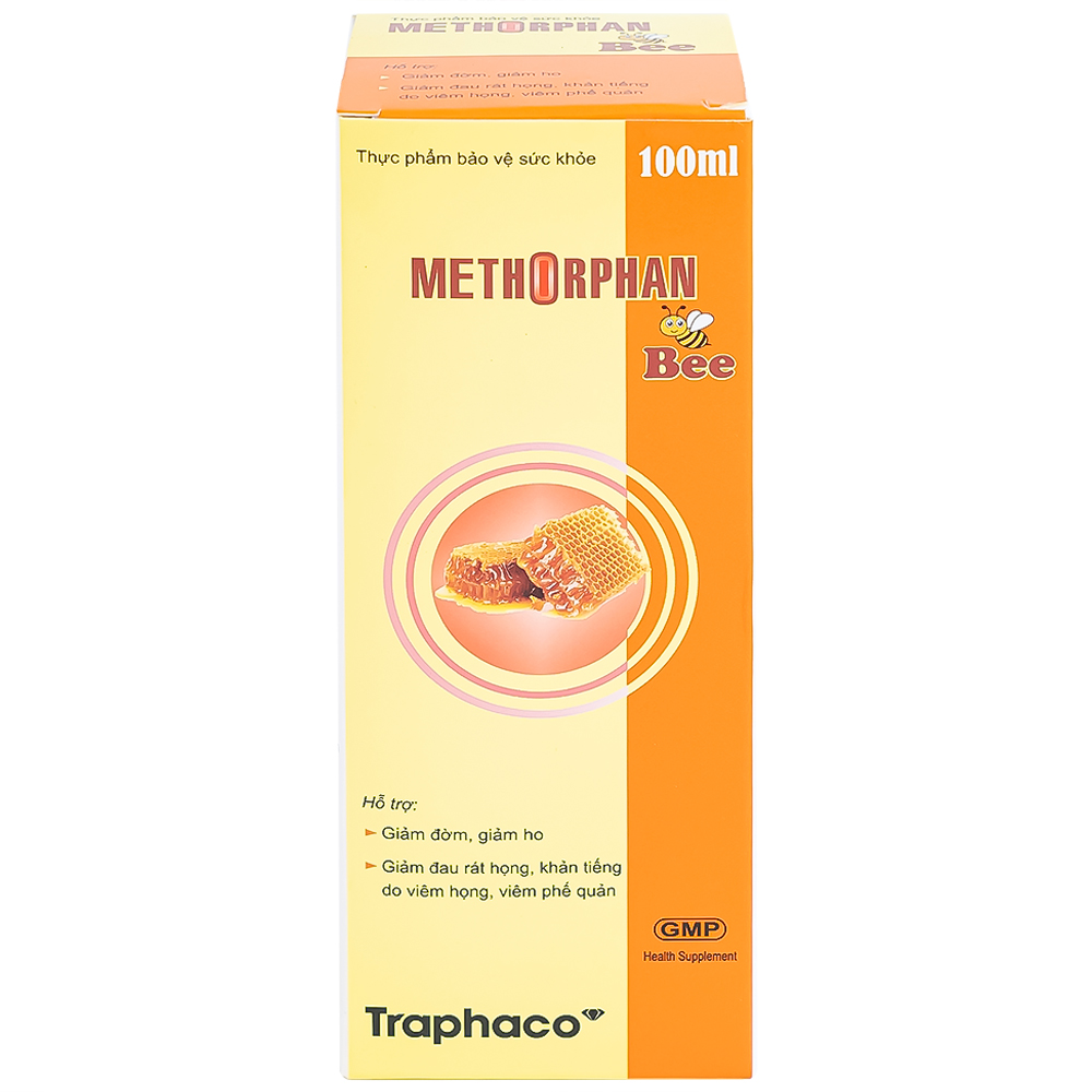 Siro hỗ trợ giảm ho Methorphan Bee Traphaco (100ml)