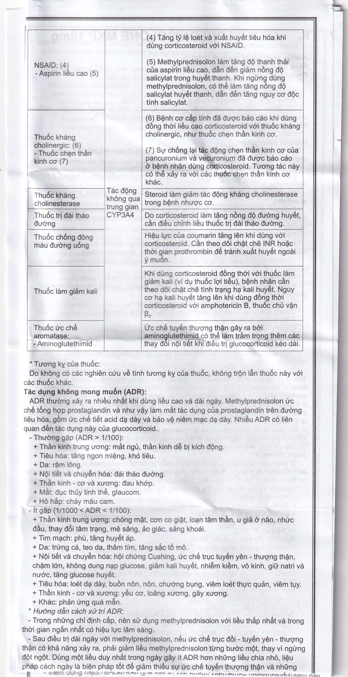 Thuốc Methylprednisolone MKP 16mg Mekophar kháng viêm, điều trị rối loạn nội tiết, viêm khớp (10 vỉ x 10 viên)