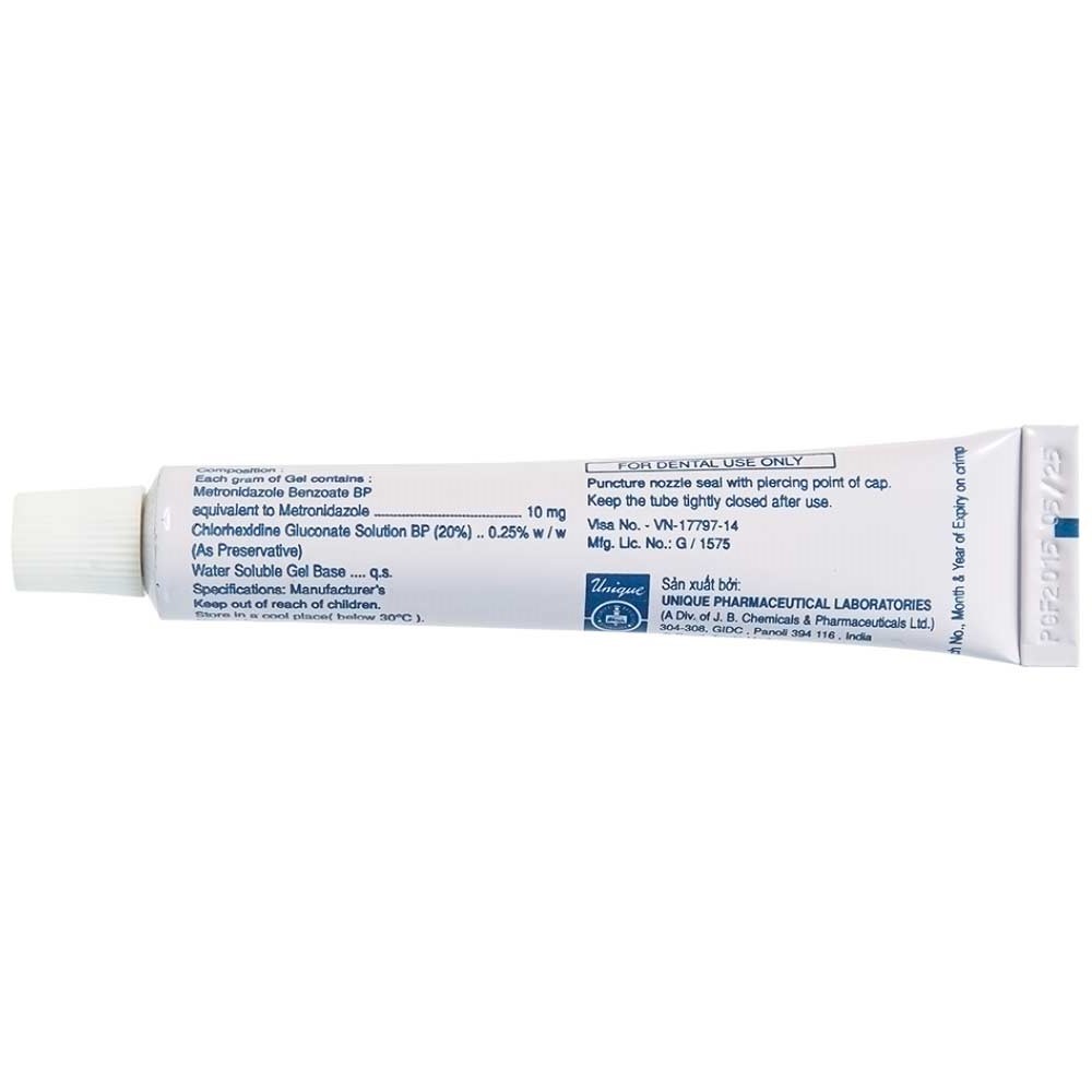 Gel bôi nha khoa Metrogyl Denta Unique Pharma điều trị các bệnh nha chu mãn tính (10g)