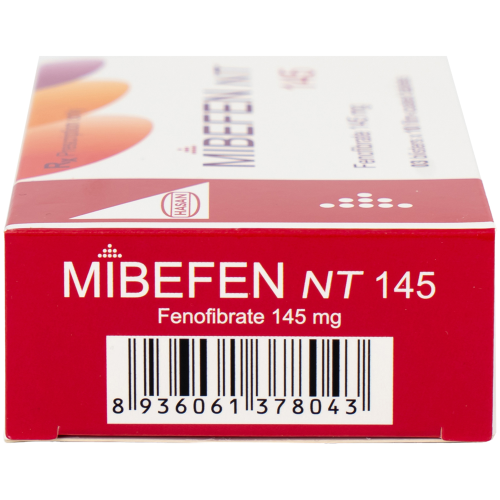 Thuốc Mibefen NT 145 Hasan điều trị tăng triglycerid huyết nặng (3 vỉ x 10 viên)