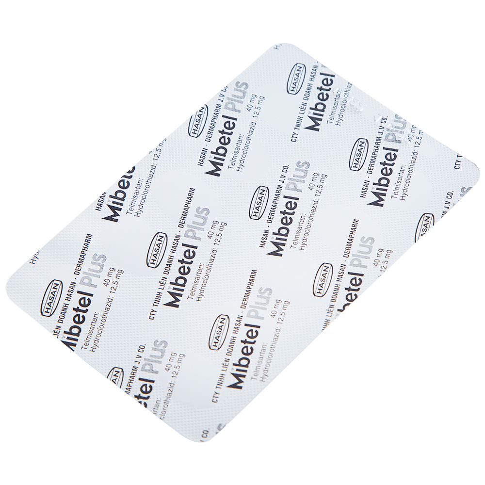 Viên nén Mibetel Plus Hasan điều trị tăng huyết áp vô căn (3 vỉ x 10 viên)