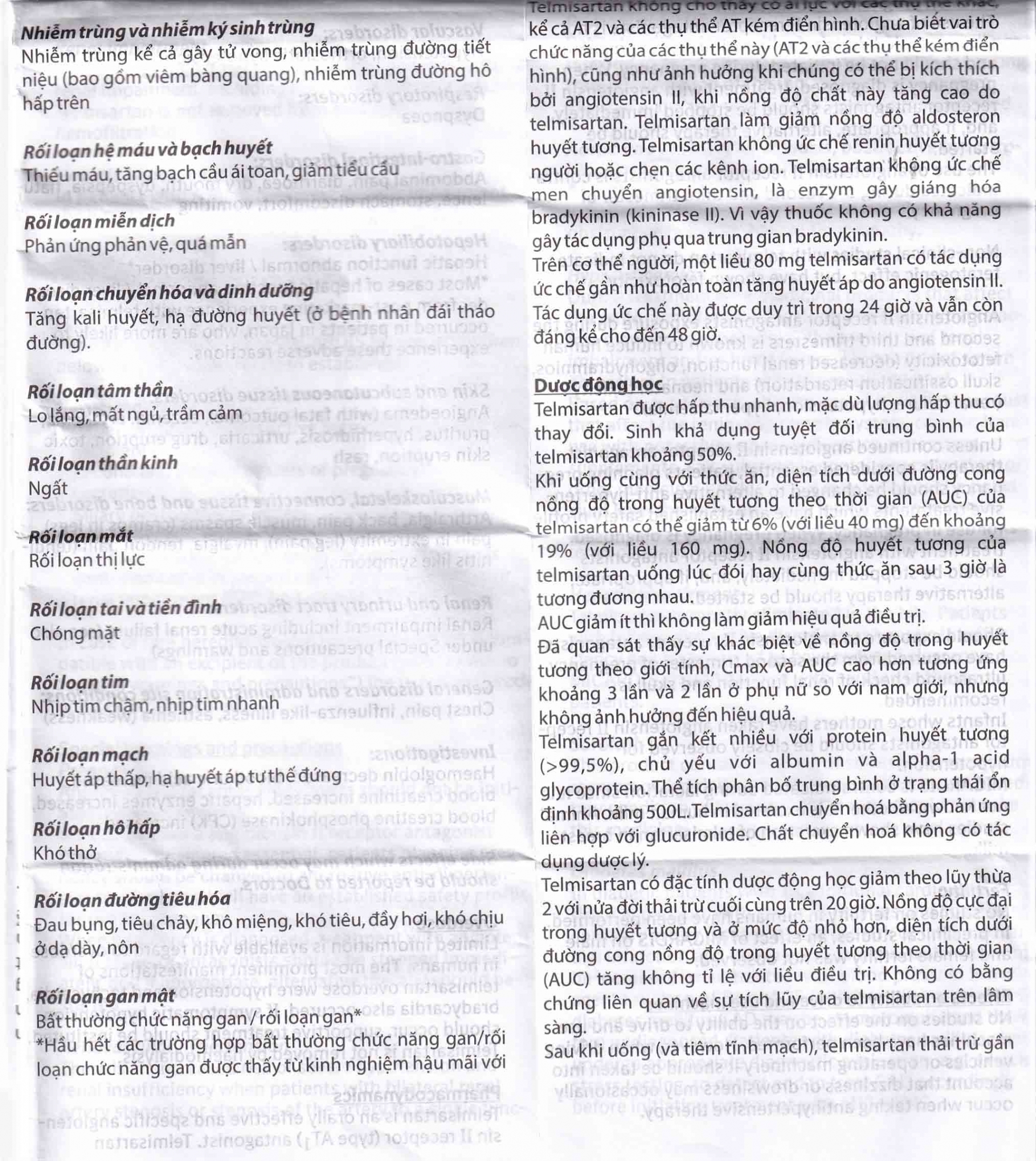 Viên nén Micardis 80mg Boehringer điều trị tăng huyết áp vô căn (3 vỉ x 10 viên)