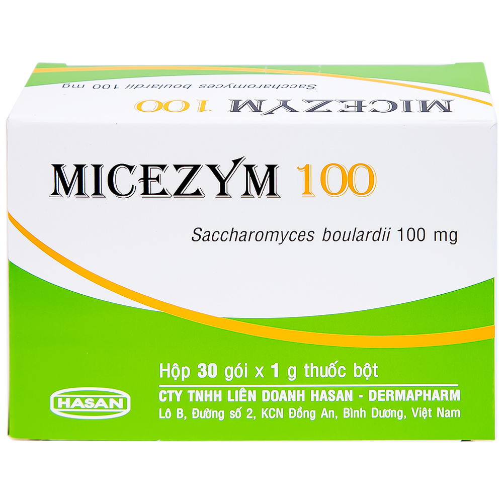 Thuốc bột Micezym 100 Hasan phòng ngừa và điều trị tiêu chảy (30 gói x 1g))