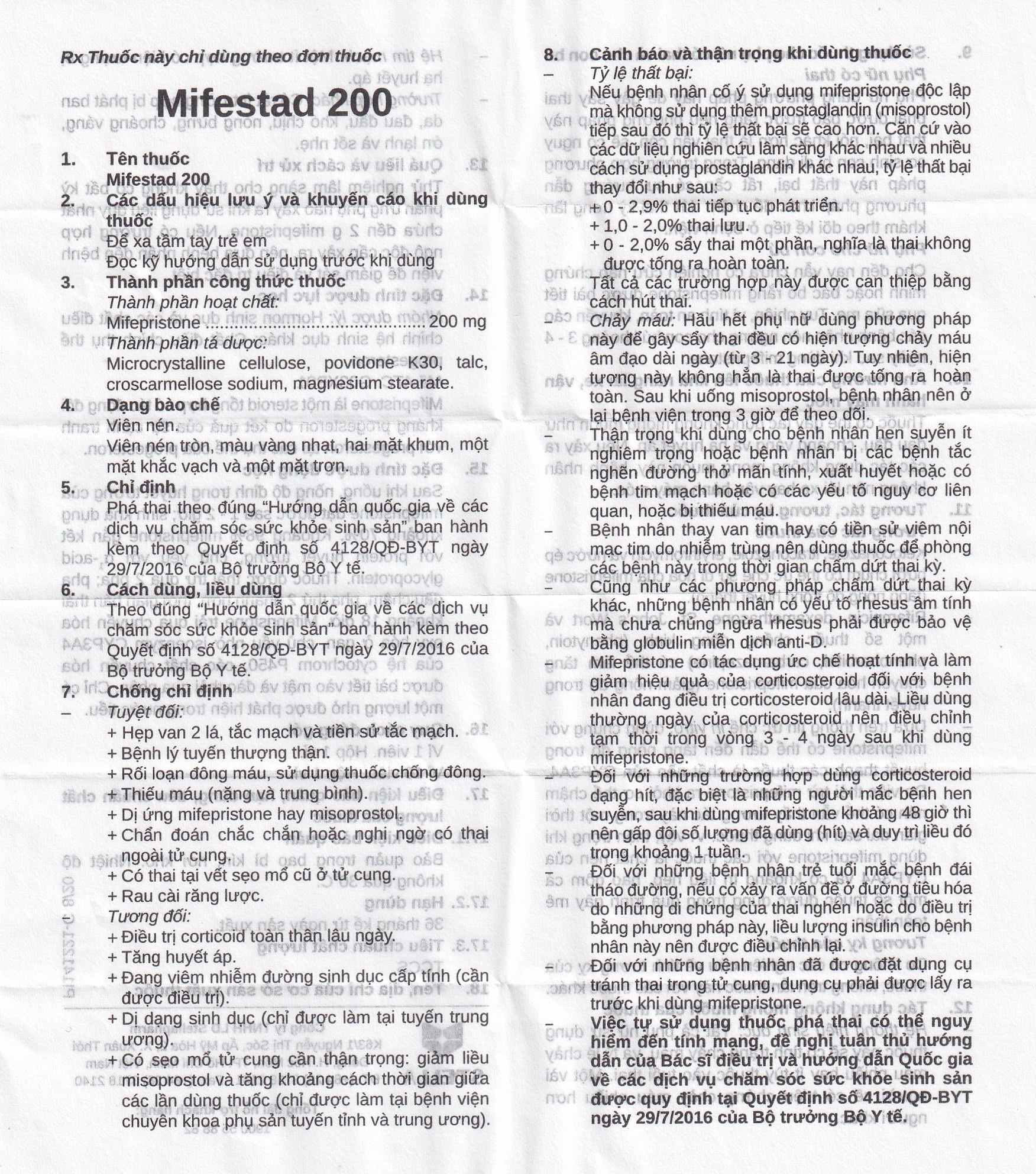 Thuốc Mifestad 200mg Stella (1 viên)