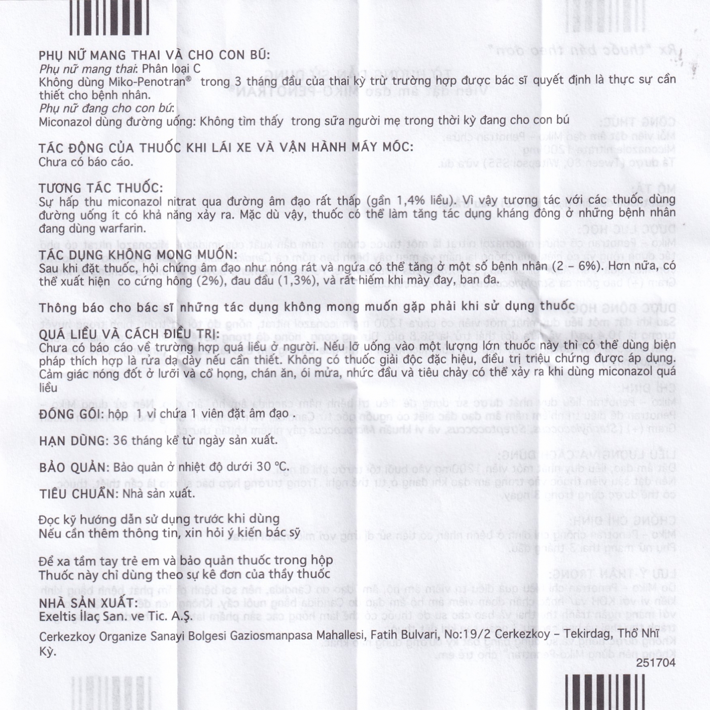 Viên đặt âm đạo Miko-Penotran MEGA We care điều trị nấm candida âm đạo (1 viên)