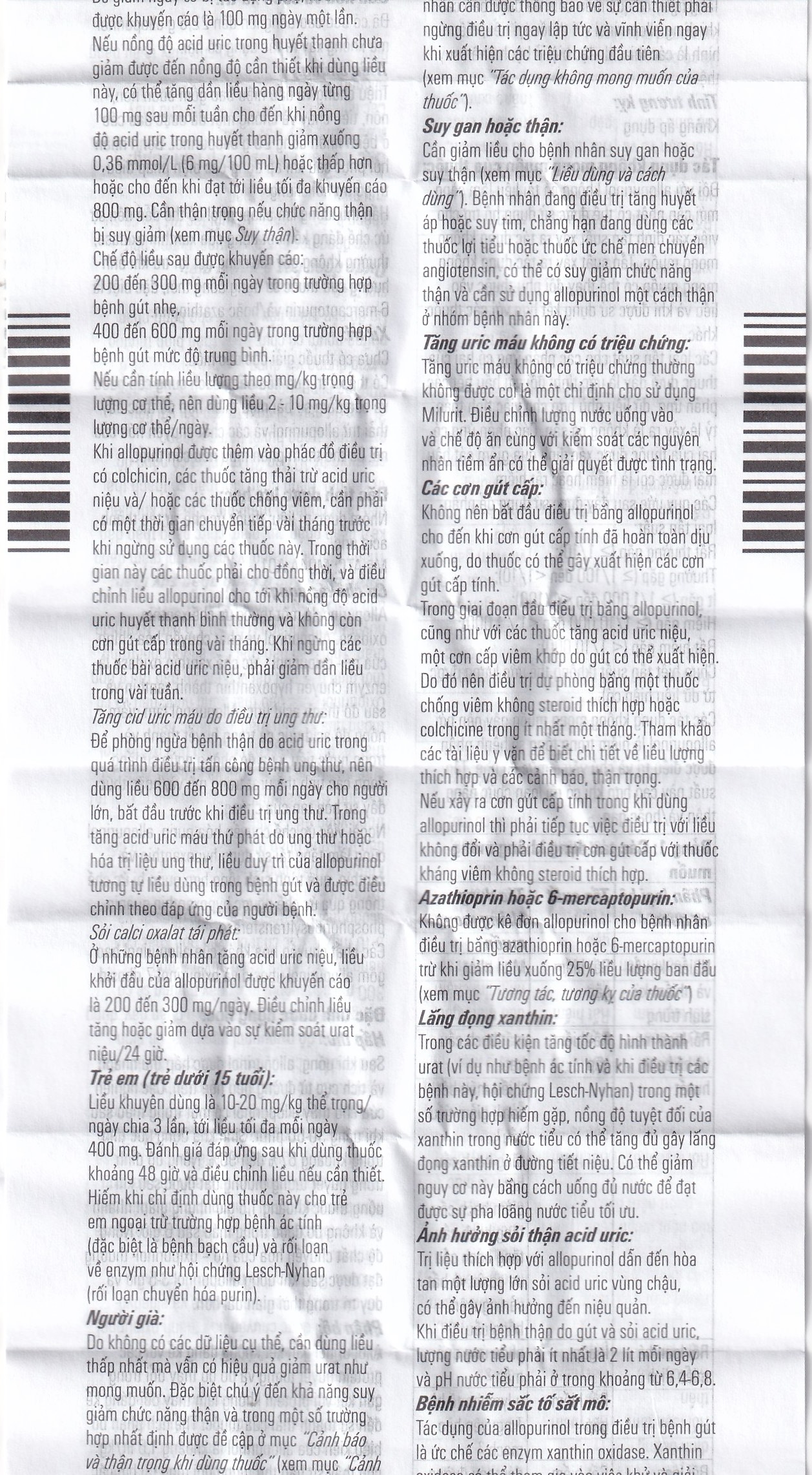 Viên nén Milurit 300mg Egis Pharma điều trị bệnh gout, phòng ngừa bệnh sỏi axit uric (30 viên)