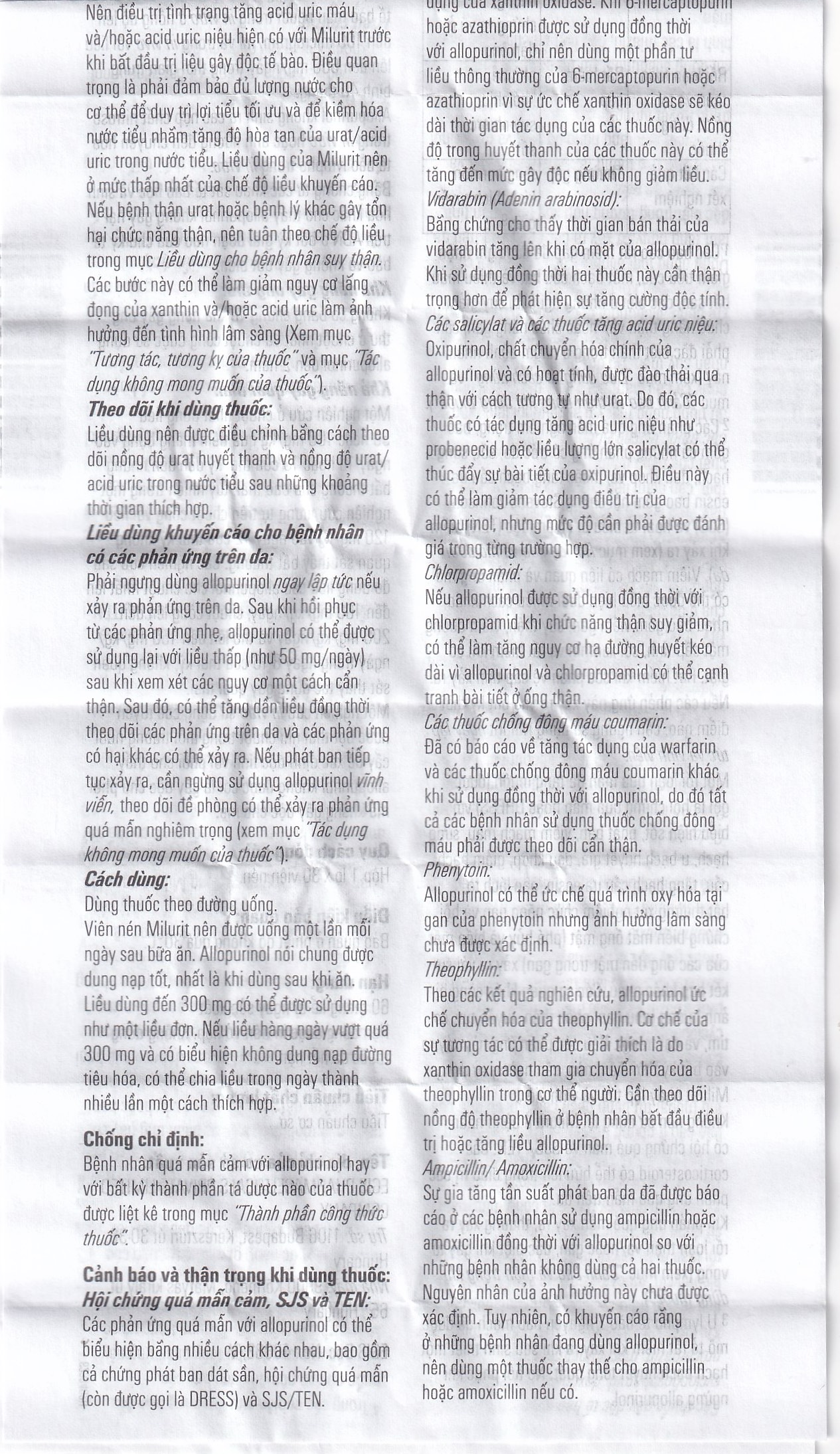 Viên nén Milurit 300mg Egis Pharma điều trị bệnh gout, phòng ngừa bệnh sỏi axit uric (30 viên)