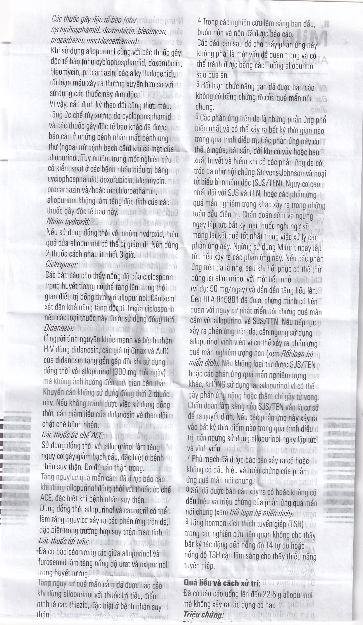 Viên nén Milurit 300mg Egis Pharma điều trị bệnh gout, phòng ngừa bệnh sỏi axit uric (30 viên)