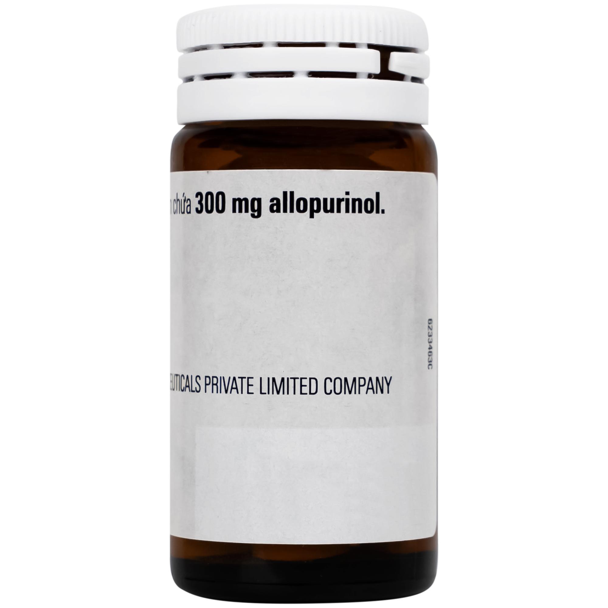 Viên nén Milurit 300mg Egis Pharma điều trị bệnh gout, phòng ngừa bệnh sỏi axit uric (30 viên)