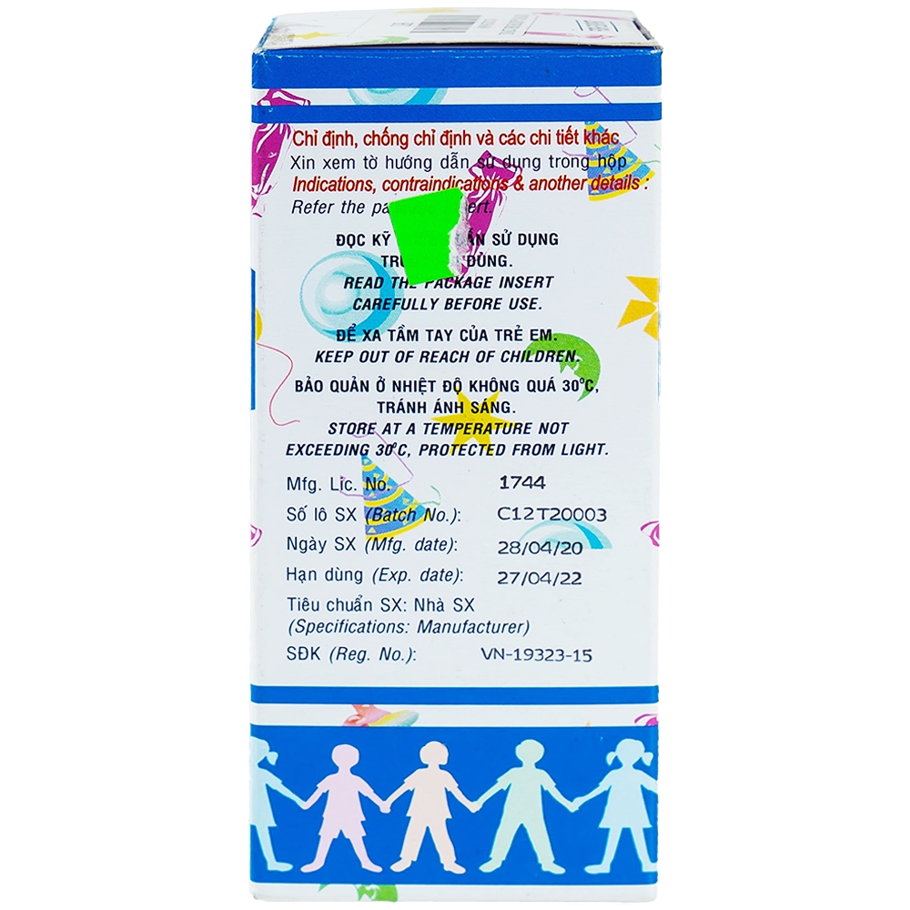 Siro cho trẻ em Minigadine Raptakos Brett phòng ngừa thiếu vi chất, biếng ăn (120ml) 