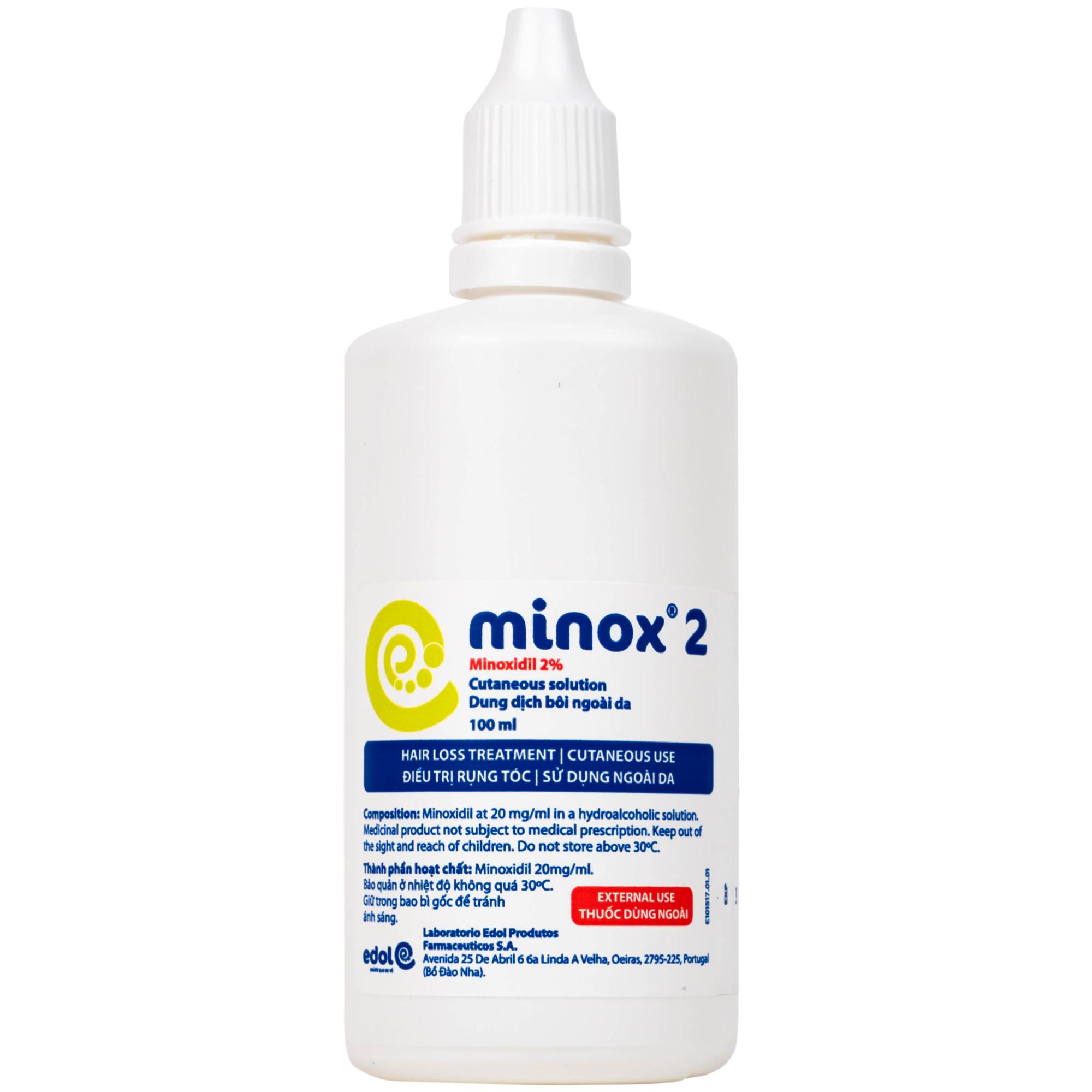 Thuốc Minox 20mg Edol điều trị rụng tóc kiểu androgenic và rụng tóc từng vùng (100ml)