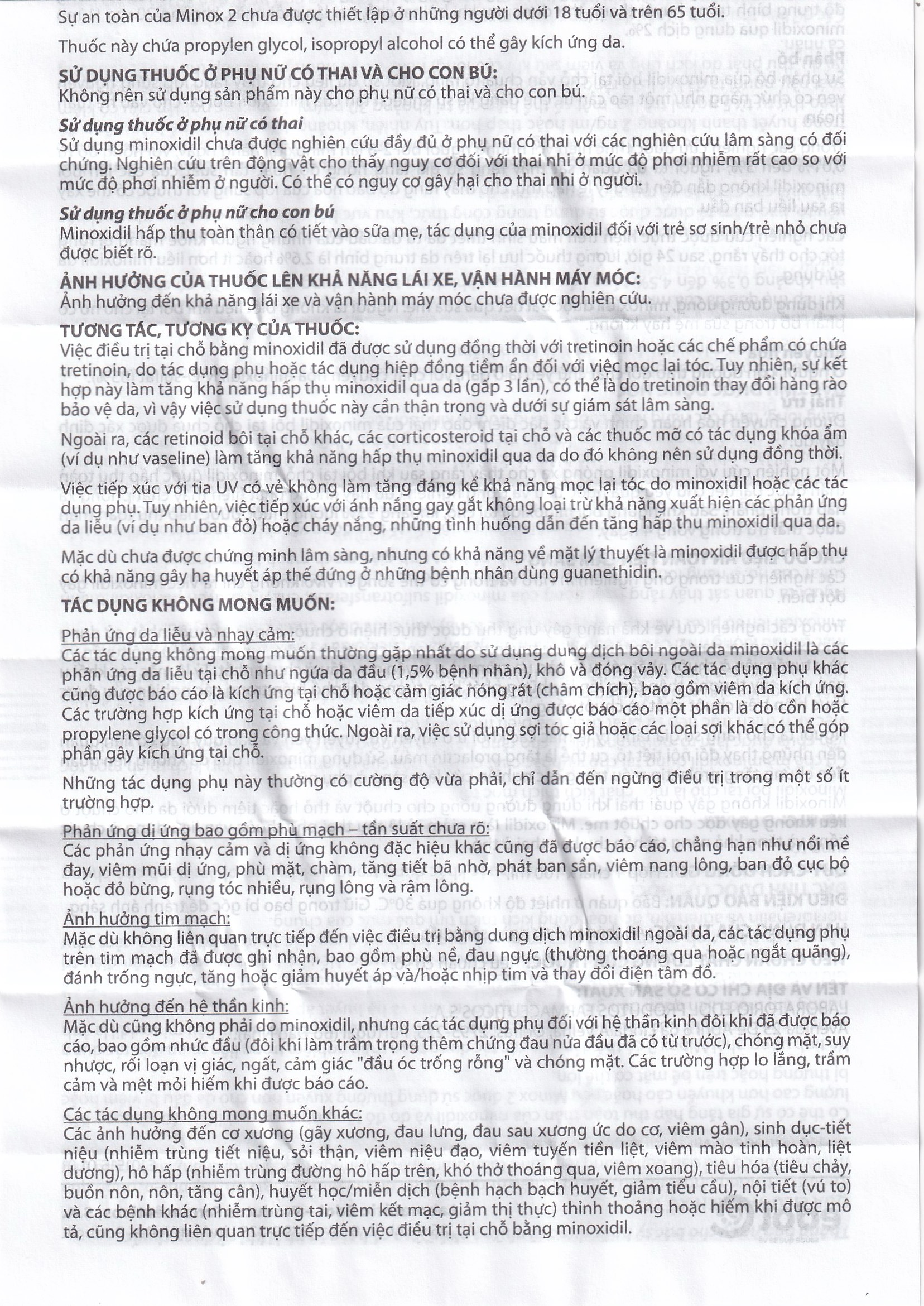 Thuốc Minox 20mg Edol điều trị rụng tóc kiểu androgenic và rụng tóc từng vùng (100ml)