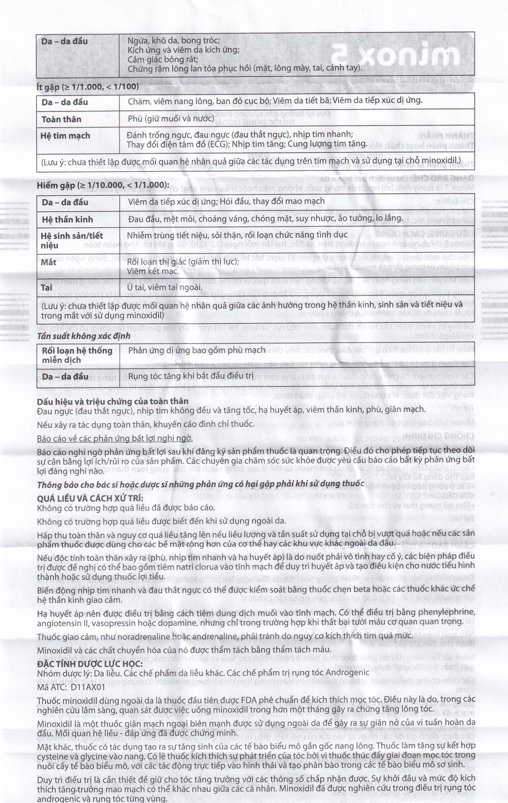Thuốc Minox 50mg EDOL điều trị tại chỗ hói đầu và rụng tóc androgenic ở cả nam và nữ 60ml