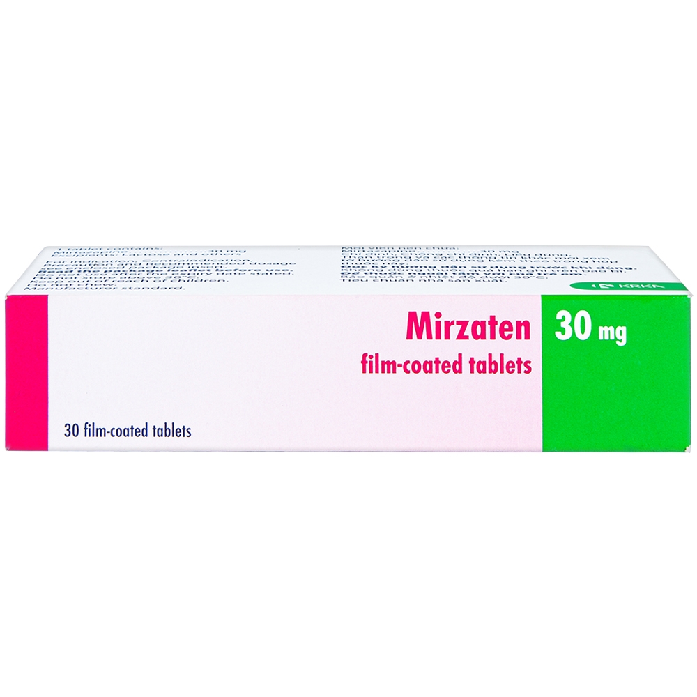 Viên nén Mirzaten 30mg KRKA điều trị trầm cảm (3 vỉ x 10 viên)