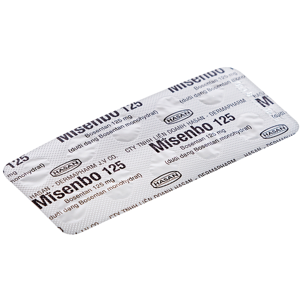 Viên nén Misenbo 125 Hasan điều trị tăng huyết áp (3 vỉ x 10 viên)