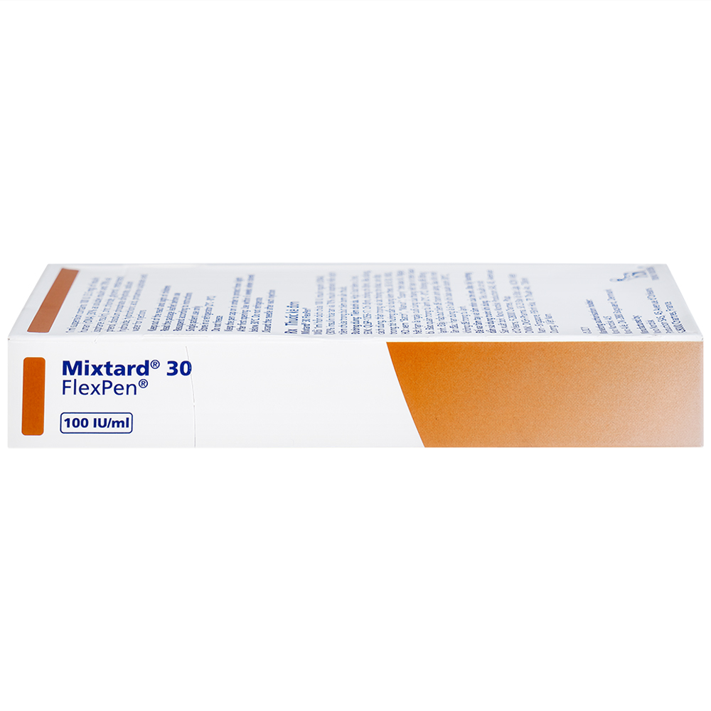 Bút tiêm Mixtard 30 Flexpen 100 IU/ml Novo Nordisk điều trị bệnh đái tháo đường (5 cây x 3ml)