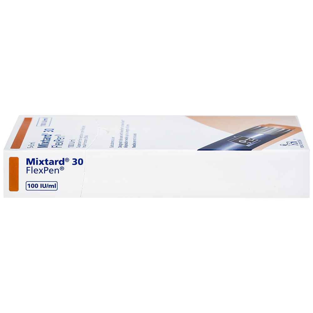 Bút tiêm Mixtard 30 Flexpen 100 IU/ml Novo Nordisk điều trị bệnh đái tháo đường (5 cây x 3ml)