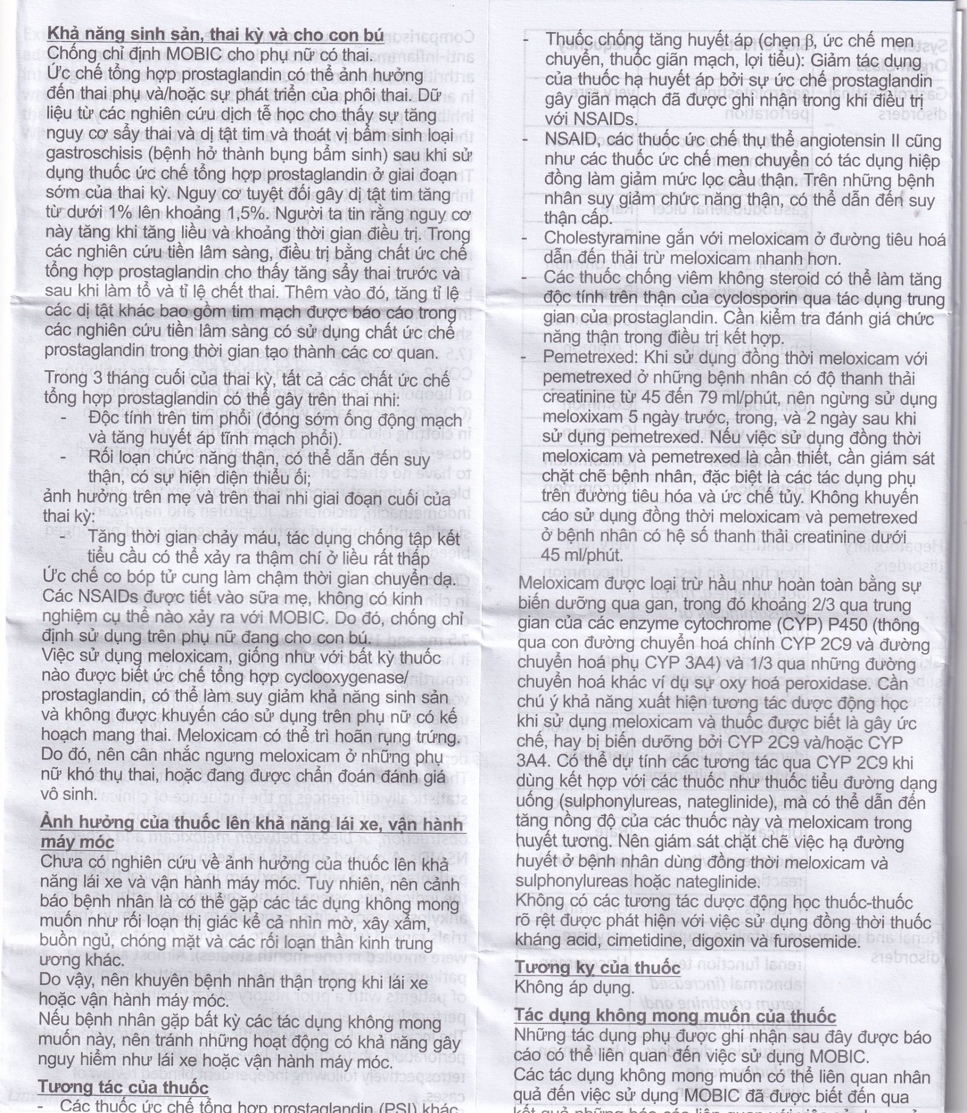 Thuốc Mobic 7.5mg Boehringer điều trị viêm xương khớp (2 vỉ x 10 viên)