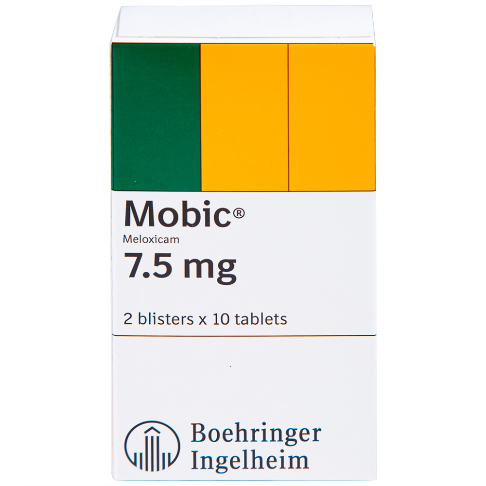 Thuốc Mobic 7.5mg Boehringer điều trị viêm xương khớp (2 vỉ x 10 viên)