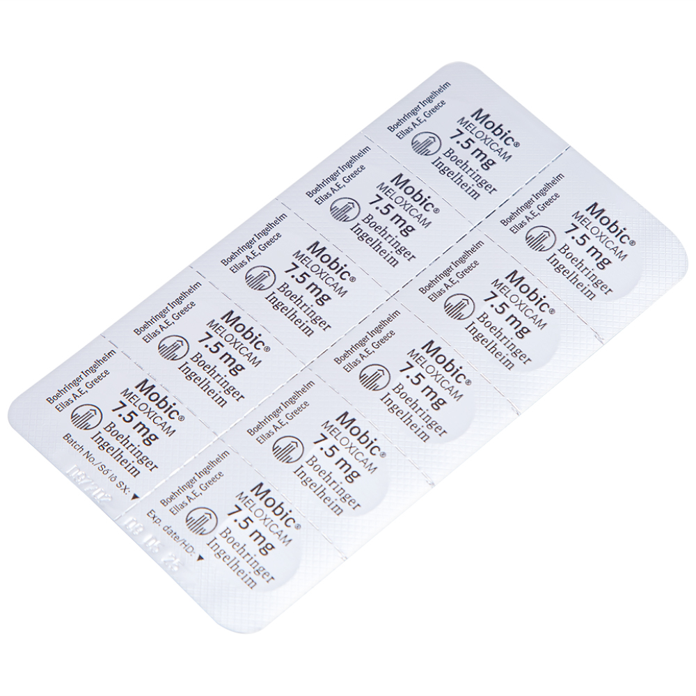 Thuốc Mobic 7.5mg Boehringer điều trị viêm xương khớp (2 vỉ x 10 viên)