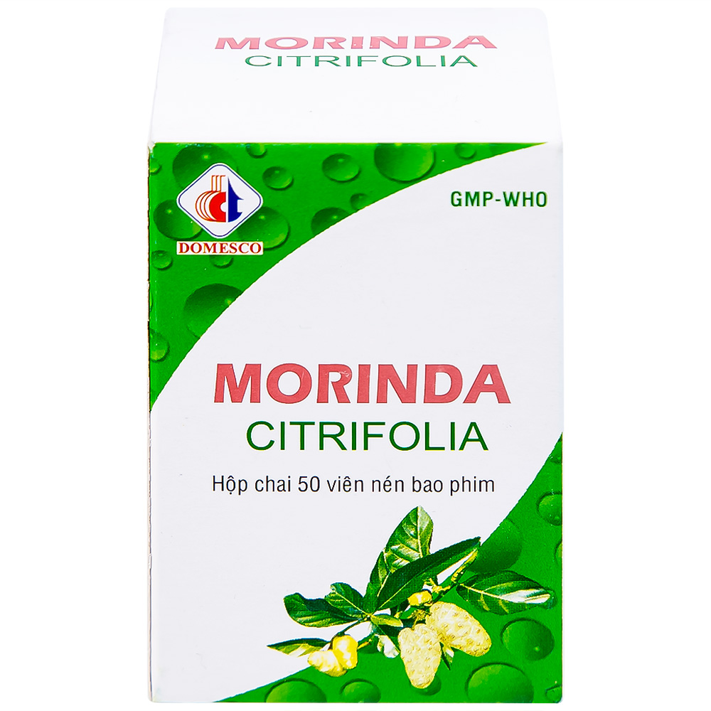 Thuốc Morinda Citrifolia Domesco điều trị đau nhức, sưng khớp, tăng huyết áp (50 viên) 