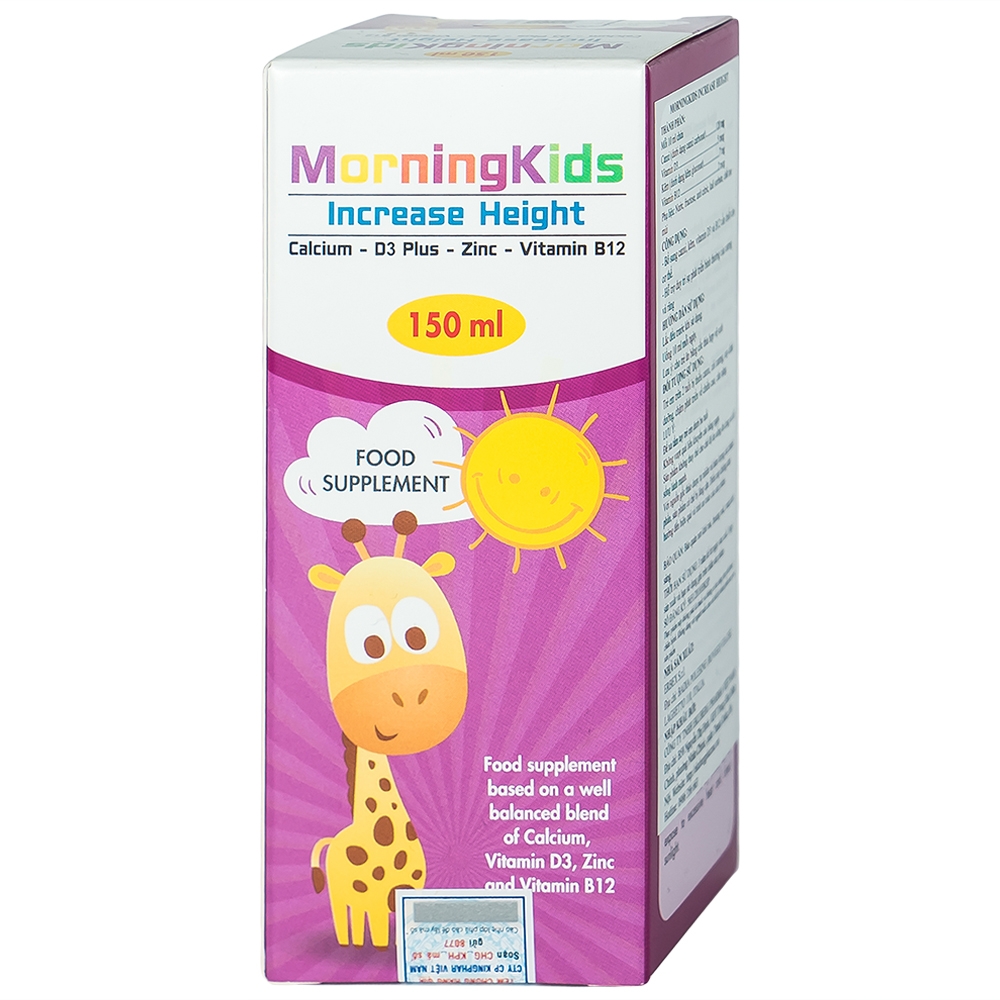 Siro bổ sung vitamin tăng chiều cao cho trẻ MorningKids Increase Height (150ml)