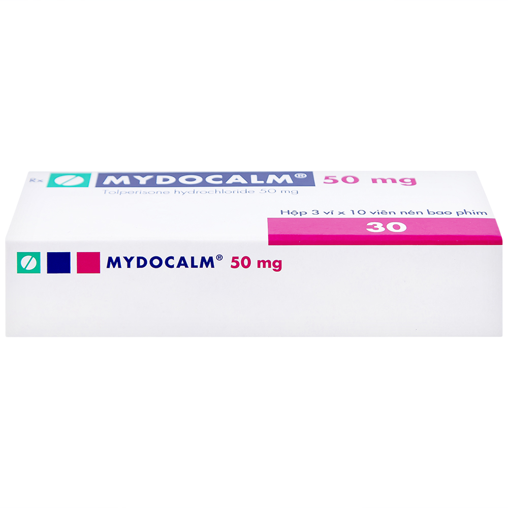 Viên nén Mydocalm 50mg Gedeon điều trị triệu chứng co cứng cơ sau đột quỵ (3 vỉ x 10 viên) 