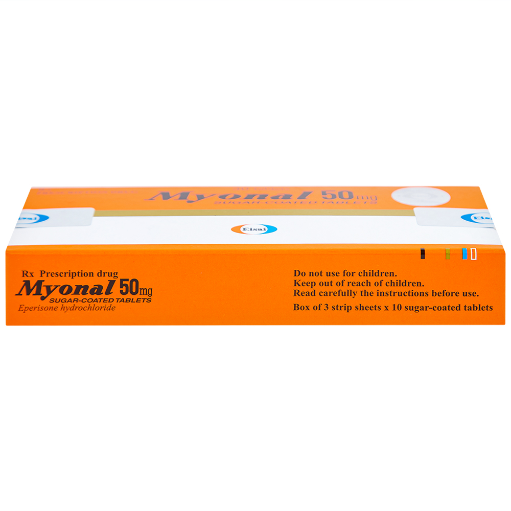 Viên nén Myonal 50mg Eisai cải thiện tăng trương lực cơ và điều trị liệt cứng (3 vỉ x 10 viên) 