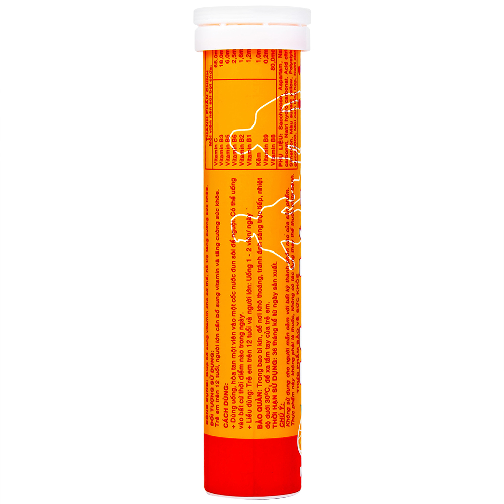 Viên sủi giúp bổ sung Vitamin MyVita Multi SPM vị cam (20 viên)