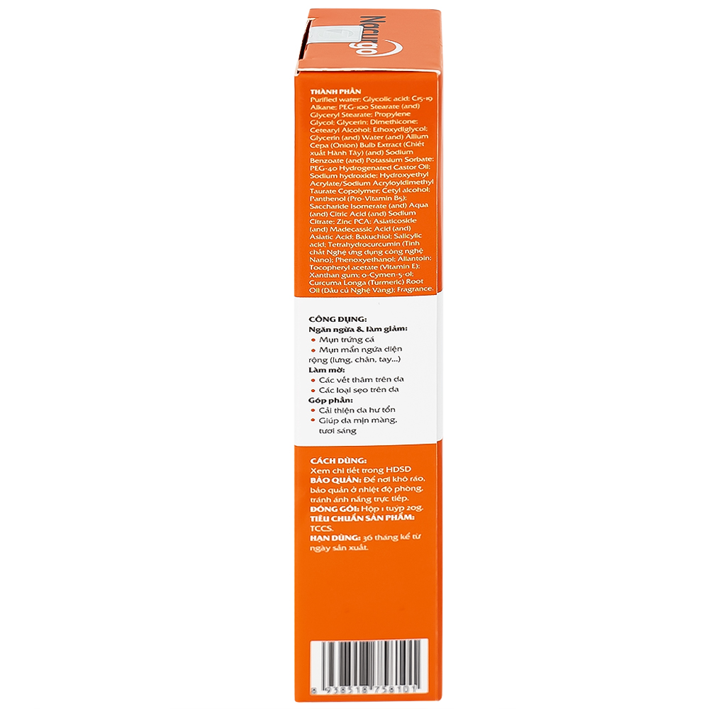 Gel bôi Nacurgo Gelpro giảm thâm sẹo (20g)