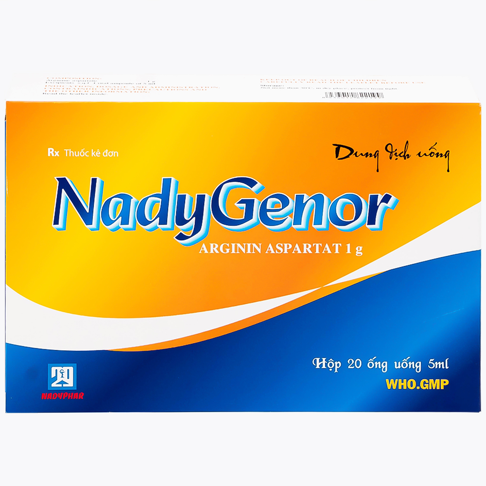 Thuốc NadyGenor 5ml Nadyphar điều trị duy trì tăng amoniac máu (20 ống)