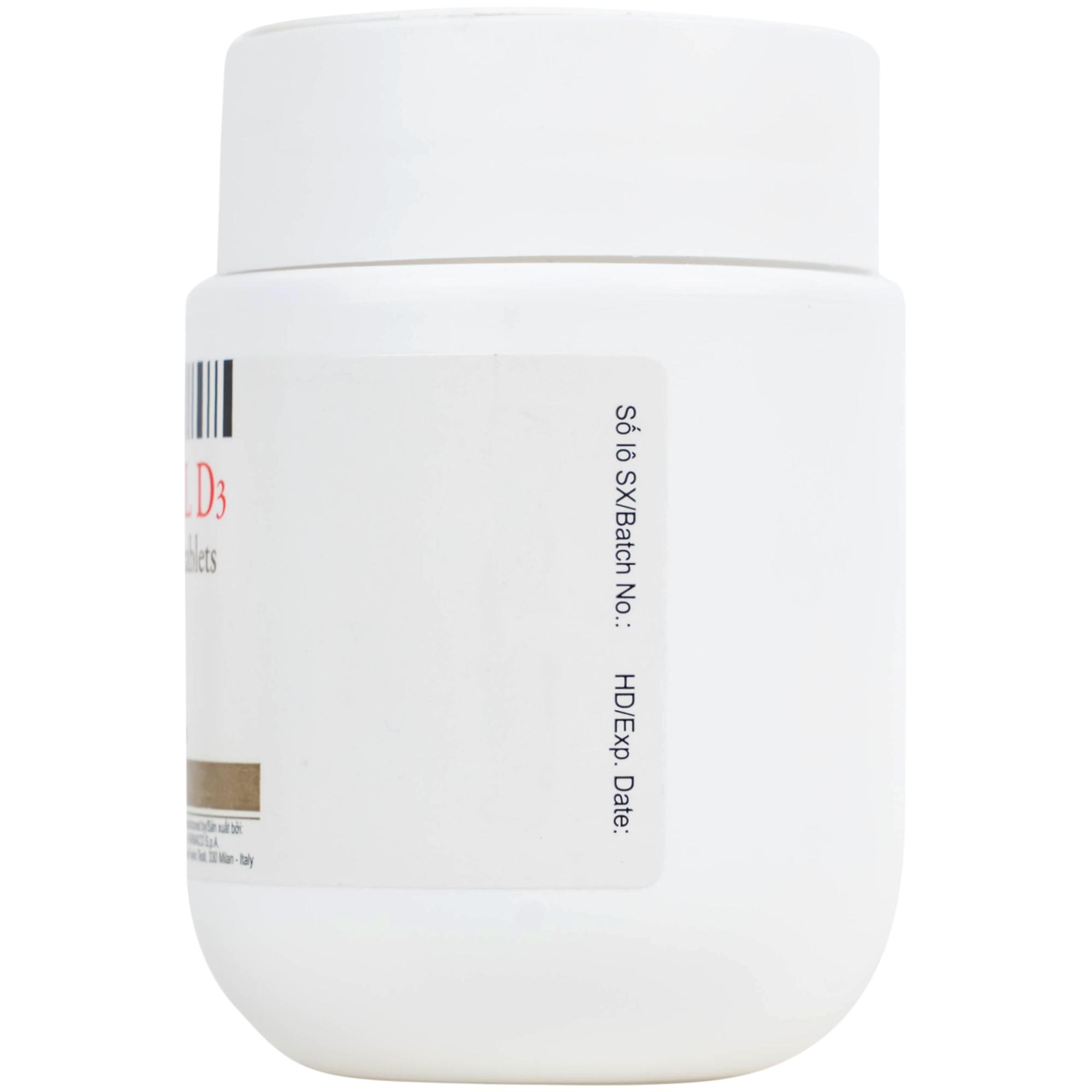 Viên nén Natecal D3 Italfarmaco điều trị và phục hồi thiếu vitamin D (60 viên)