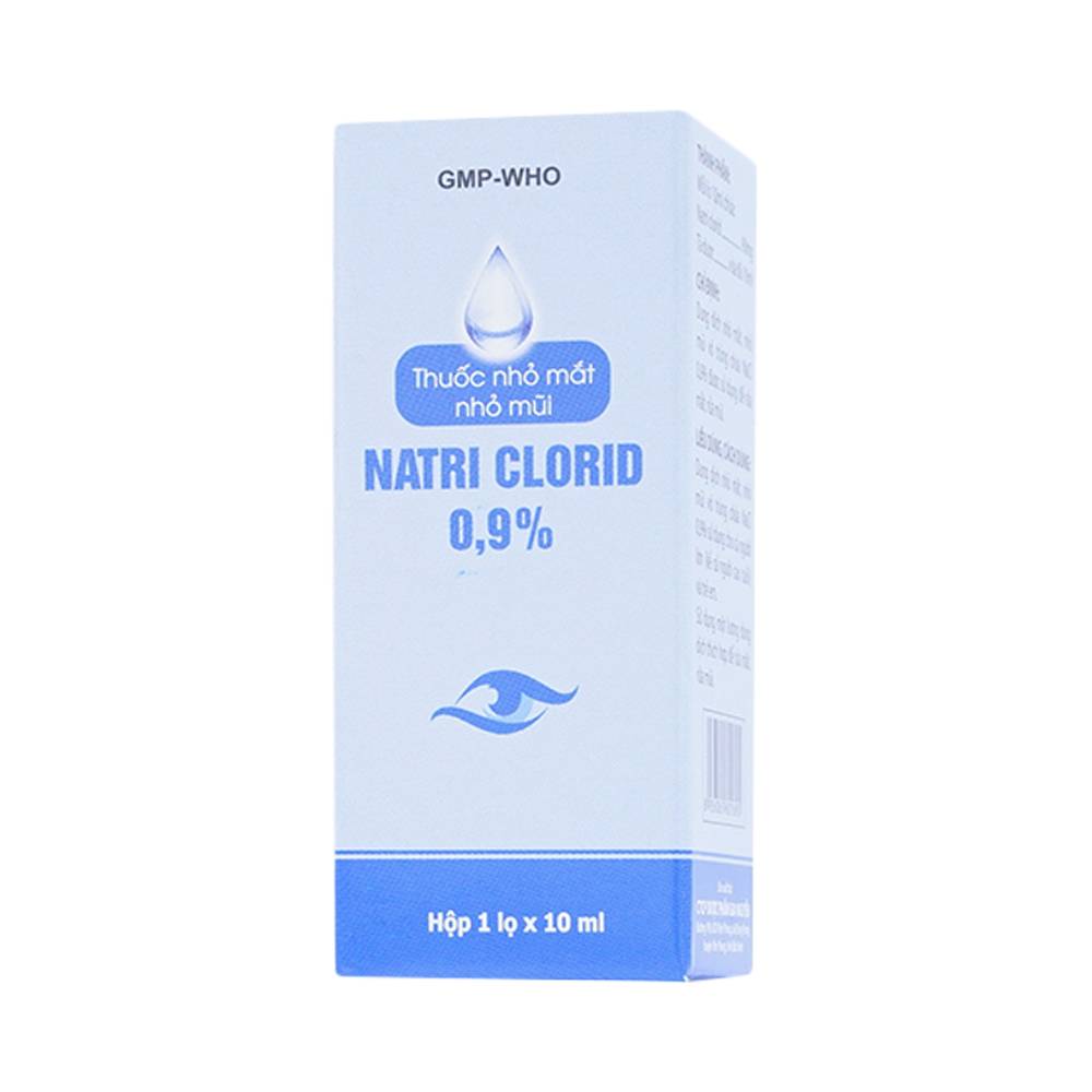 Thuốc nhỏ mắt, nhỏ mũi Natri Clorid 0.9% Gia Nguyễn dùng để rửa mắt, mũi (10ml)