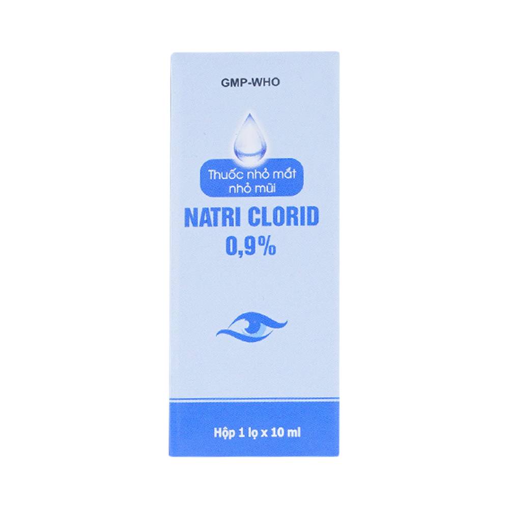 Thuốc nhỏ mắt, nhỏ mũi Natri Clorid 0.9% Gia Nguyễn dùng để rửa mắt, mũi (10ml)