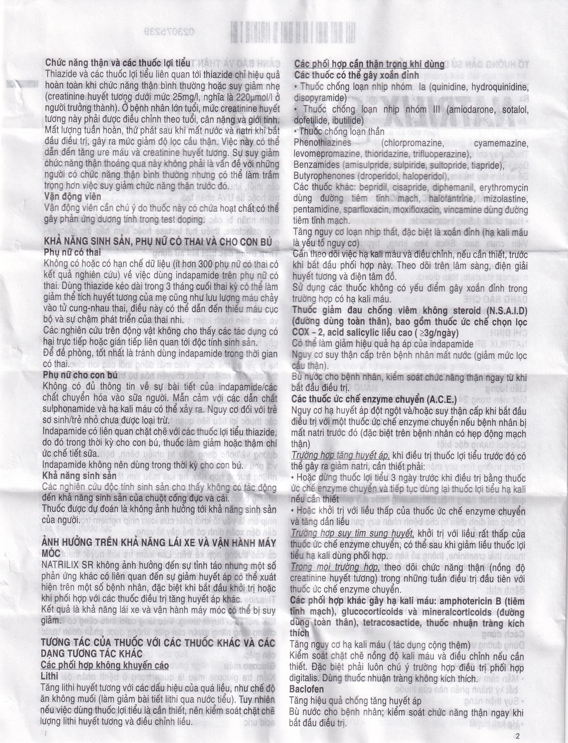 Viên nén Natrilix SR Servier điều trị tăng huyết áp nguyên phát (3 vỉ x 10 viên)