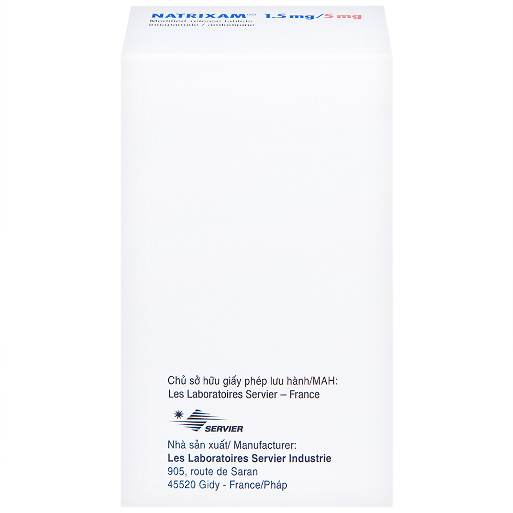 Thuốc Natrixam 1.5mg/5mg LES điều trị tăng huyết áp (30 viên)