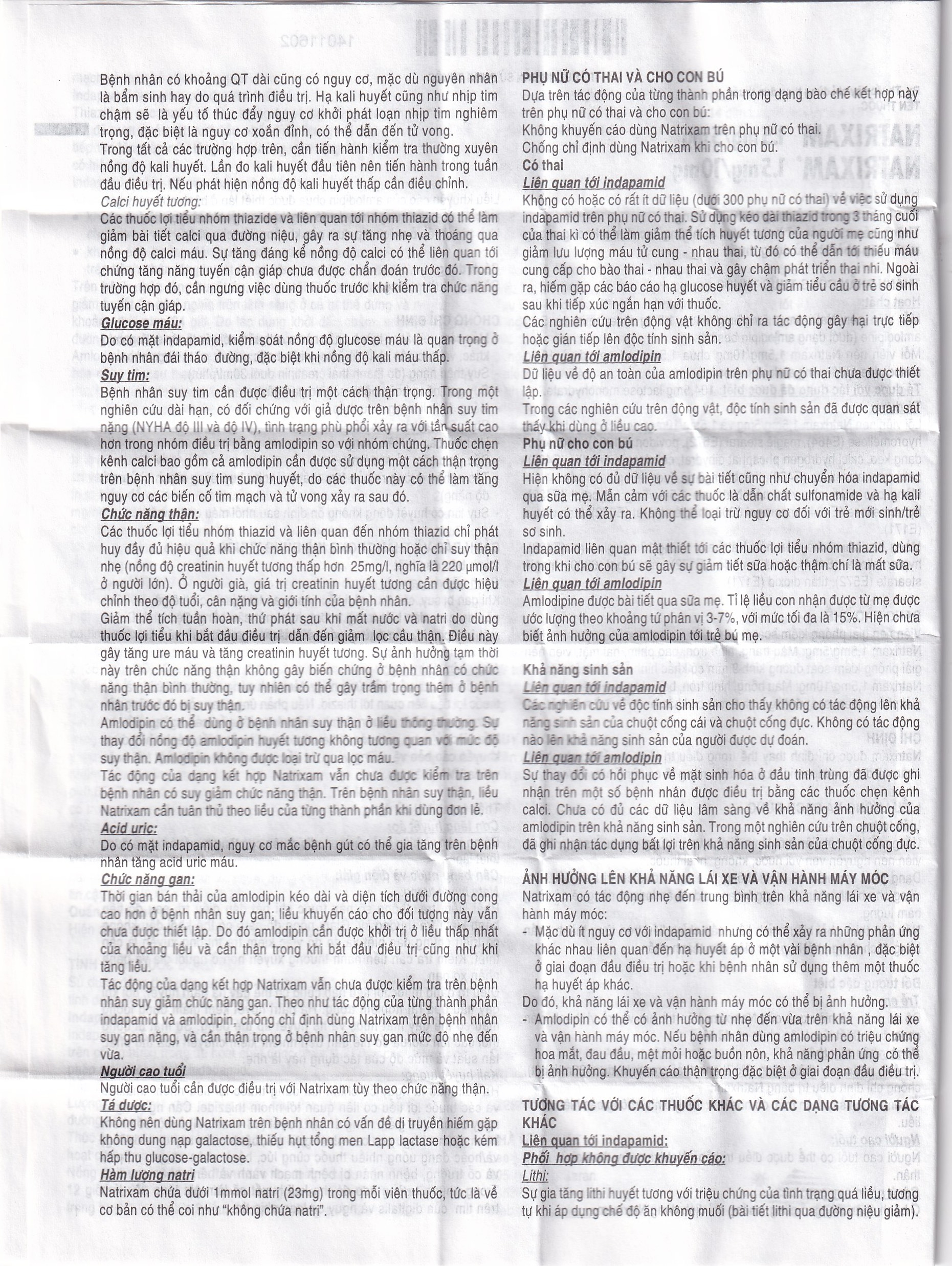 Thuốc Natrixam 1.5mg/5mg LES điều trị tăng huyết áp (30 viên)