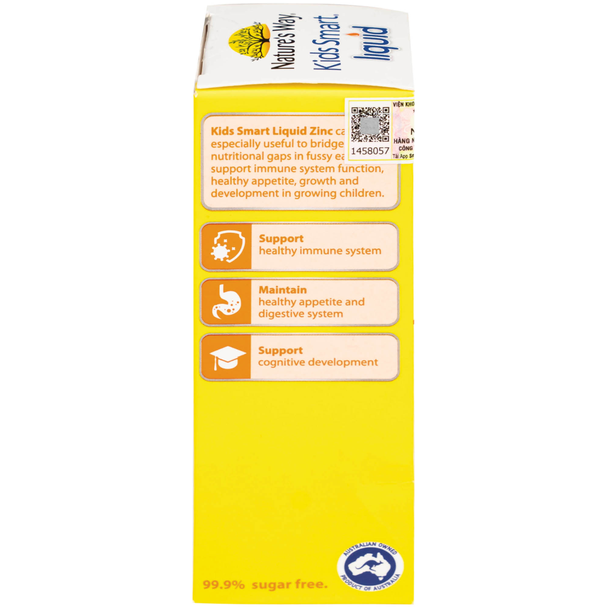 Siro hỗ trợ kích thích thèm ăn Kids Smart Liquid Zinc Nature's Way (100ml)