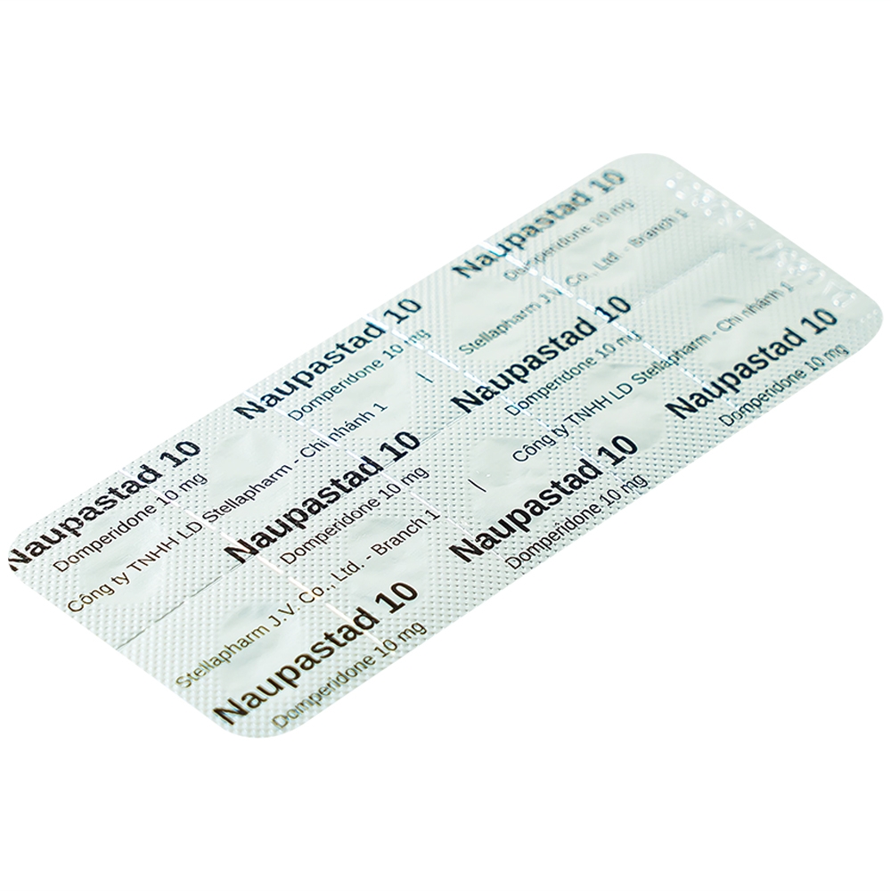 Viên nén Naupastad 10 Stella điều trị triệu chứng nôn và buồn nôn (10 vỉ x 10 viên)