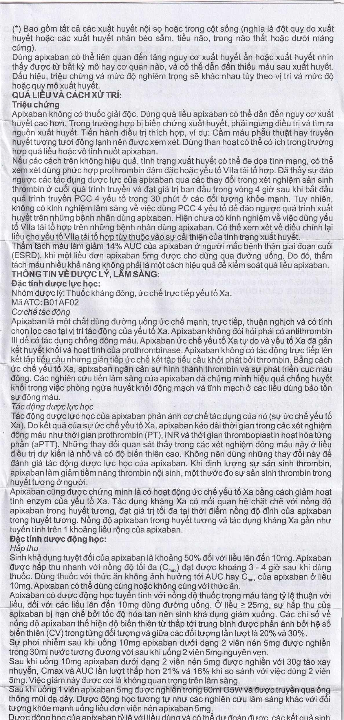 Thuốc NDP-Apixan 5mg Nadyphar hỗ trợ phòng ngừa đột quỵ, tăng huyết áp (2 vỉ x 10 viên)