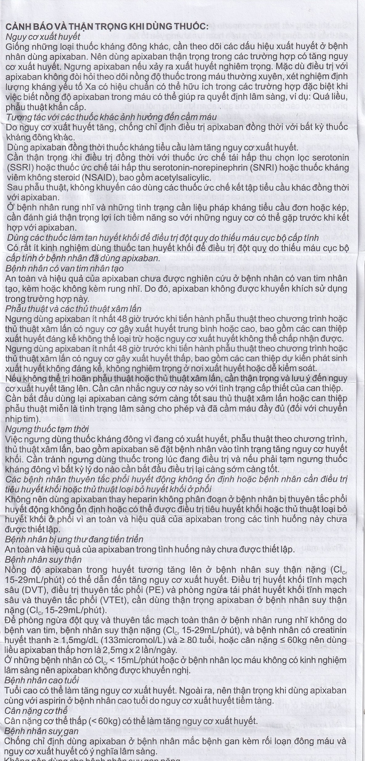 Thuốc NDP-Apixan 5mg Nadyphar hỗ trợ phòng ngừa đột quỵ, tăng huyết áp (2 vỉ x 10 viên)