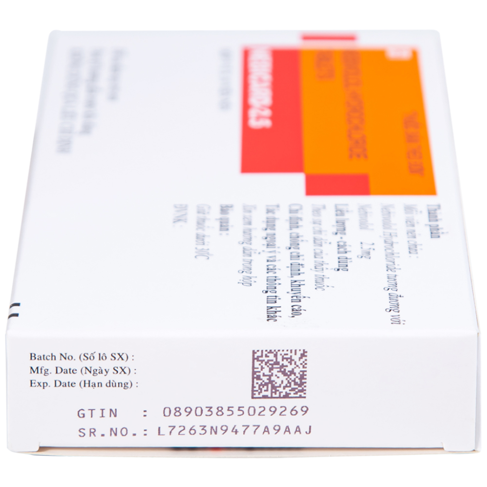 Viên nén Nebicard 2.5 Torrent điều trị tăng huyết áp (5 vỉ x 10 viên)